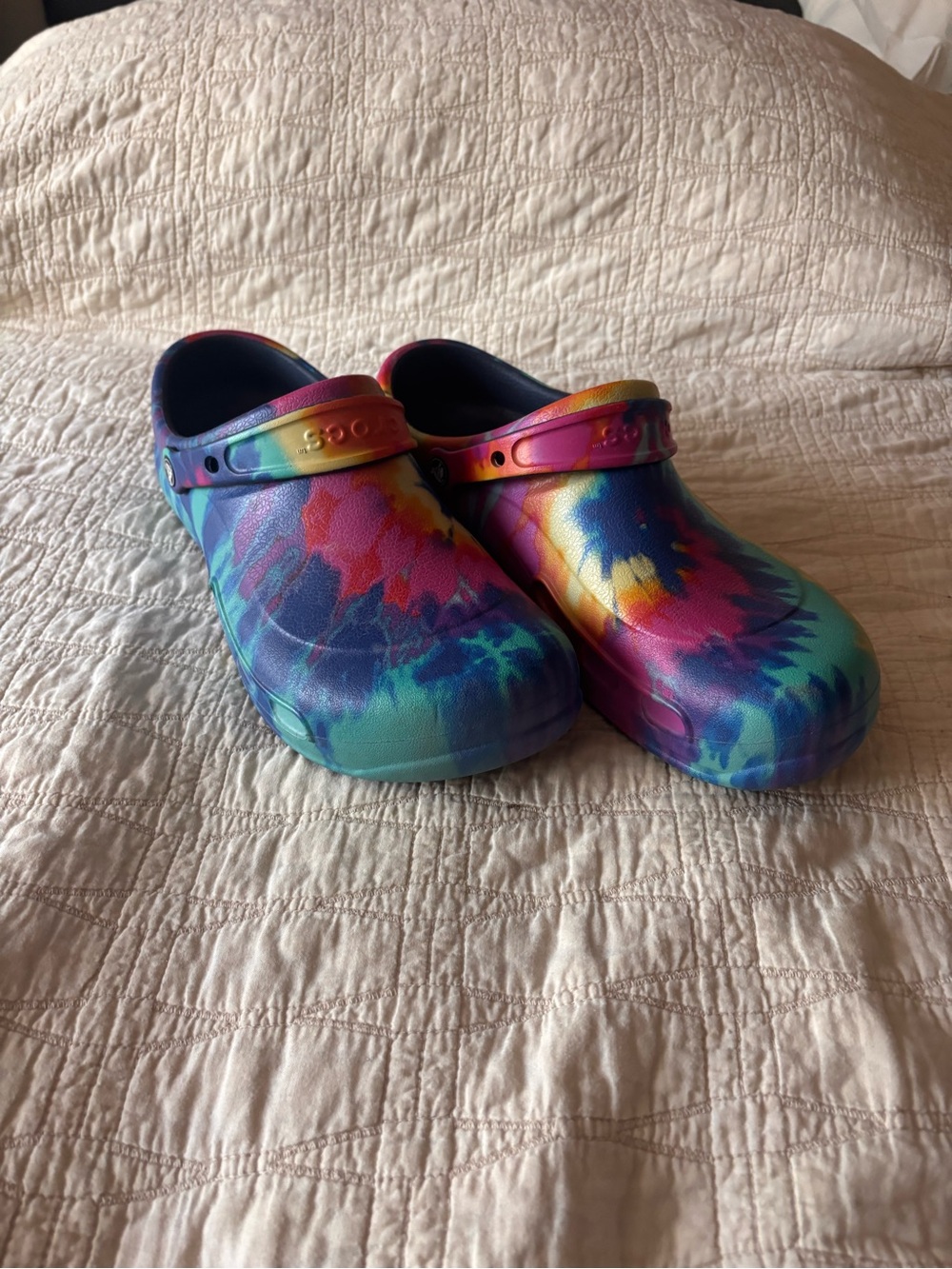Crocs Classic Clogs Men’s Size 14 Rainbow Tie Dye Multicolor